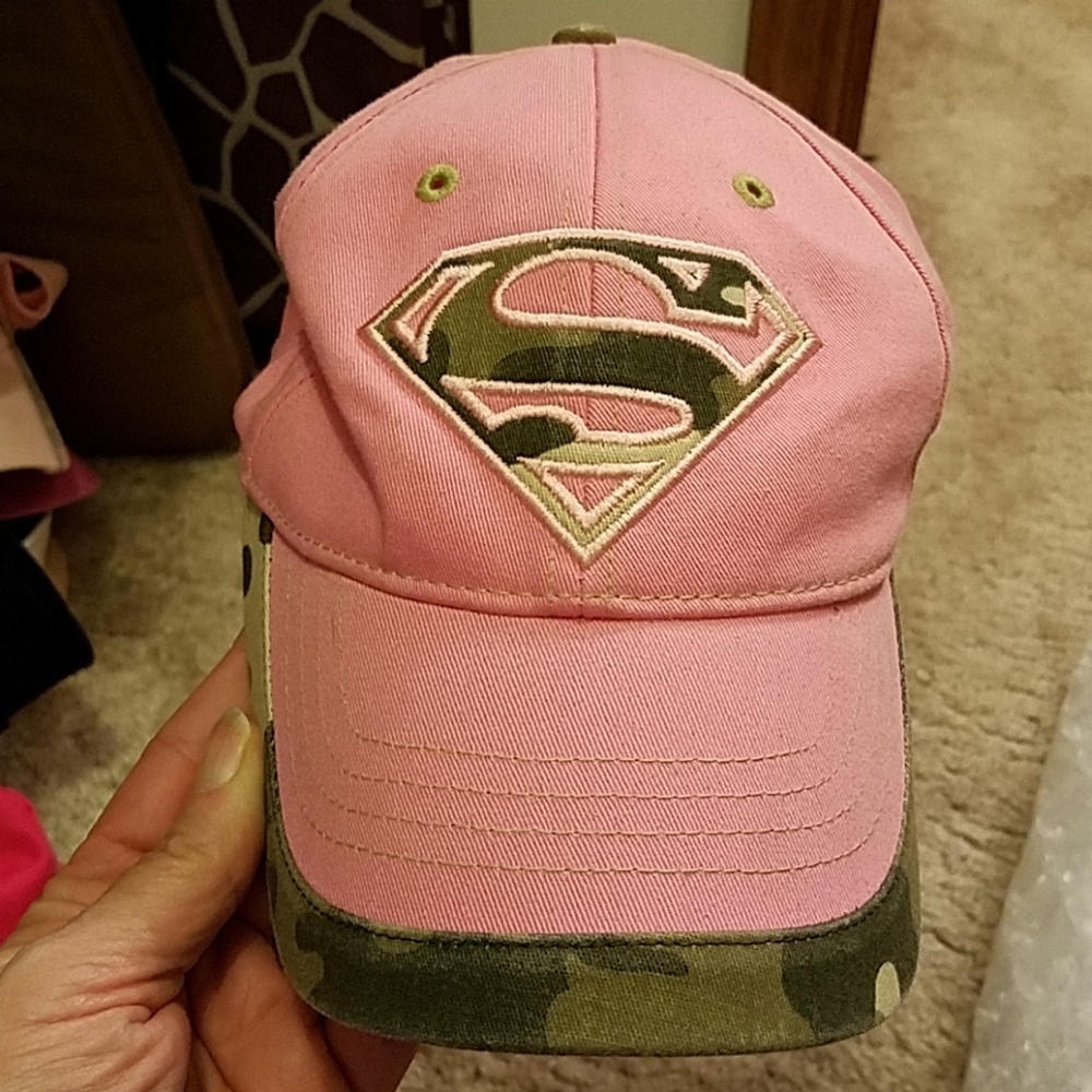 DC Comics Super Girl Pink w Camo Accents Adj